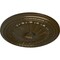 Ekena Millwork Alexa Ceiling Medallion (Fits Canopies up to 2 7/8"), Hand-Painted Brass, 20 1/2"OD x 1 7/8"P CM20ALBRS - alternate 2